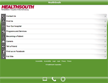 Tablet Screenshot of healthsouthpa.com